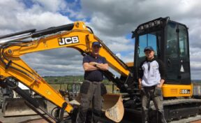 Philip Wilson Drainage Collects JCB Select 55Z 