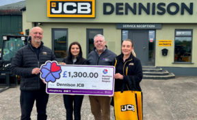 Dennison JCB Donation to N.I. Children's Hospice 